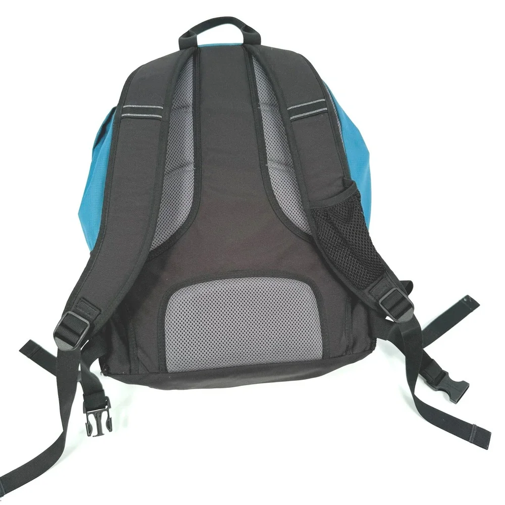 L.L. Bean Original Book Pack Travel School Teal Blue Nylon Backpack